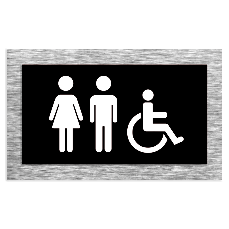 UNISEX SYMBOLS - Bathroom Male Female Sticker / Decal | ALUMADESIGNCO