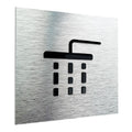 SHOWER SIGN - ALUMA Door Signs - Custom Door Signs For Business & Office