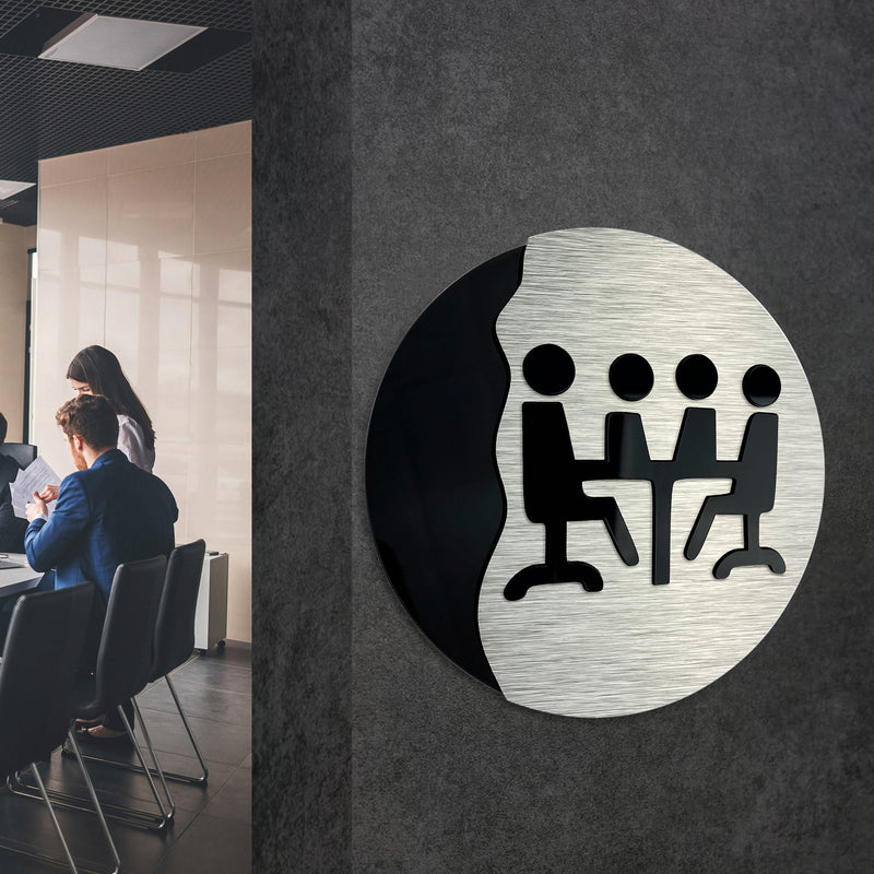 CONFERENCE CONFERENCE ROOM SIGN, Business, Hotel, Office Symbols | ALUMADESIGNCOROOM OFFICE SIGN - ALUMA Door Signs - Custom Door Signs For Business & Office