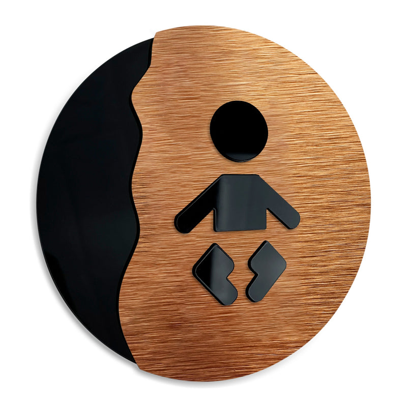 BABY SYMBOL  - Changing Room / Diaper Change Room | ALUMADESIGNCO