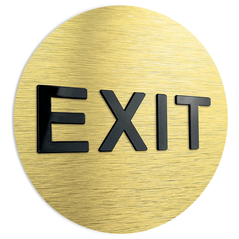 Exit Sign - Hotel Exit Hallway / Office Door | ALUMADESIGNCO