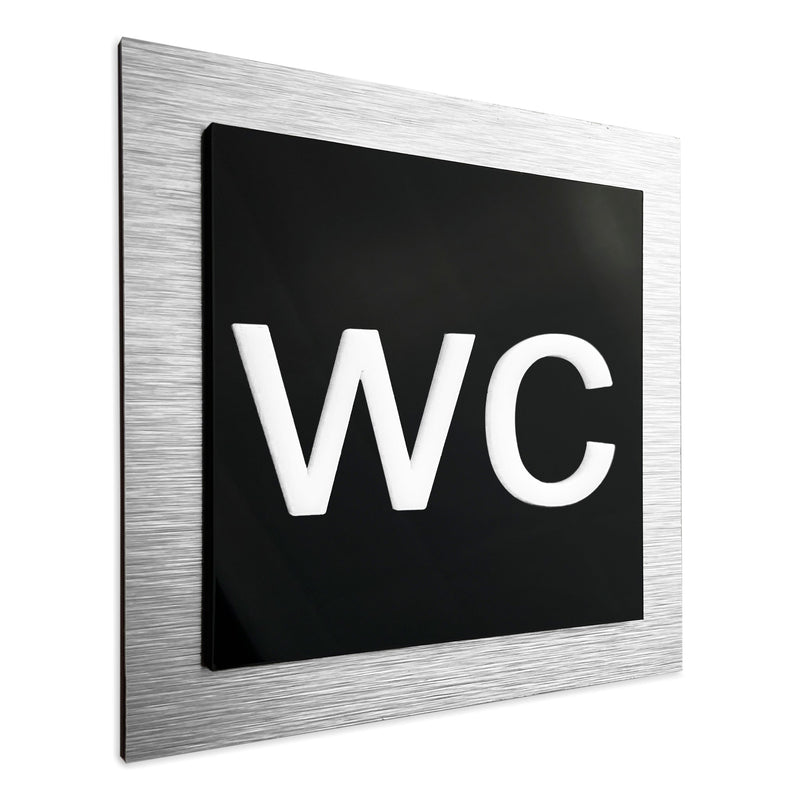 WC RESTROOM - Toilet/Bathroom Sign - Symbol | ALUMADESIGNCO