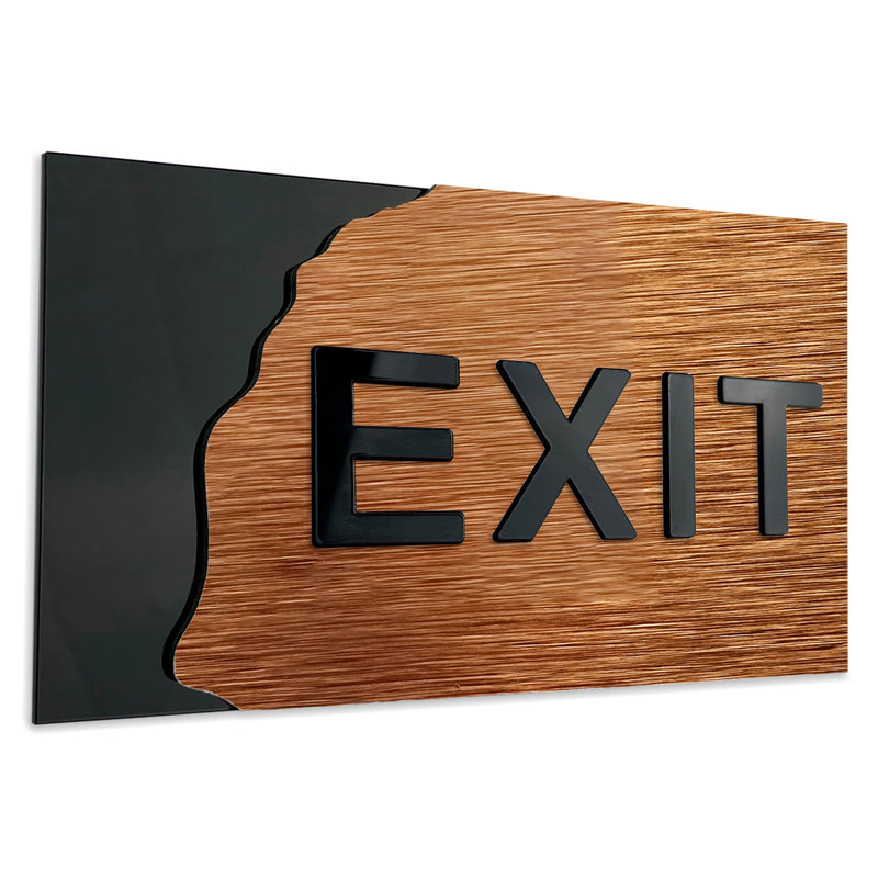 Exit Sign - Office, Hotel Door/Wall Decals | ALUMADESIGNCO