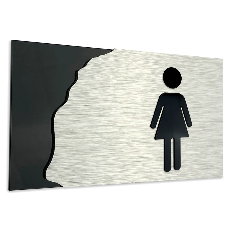 FEMALE BATHROOM SIGN - Toilet/Restroom - Women Symbol | ALUMADESIGNCO