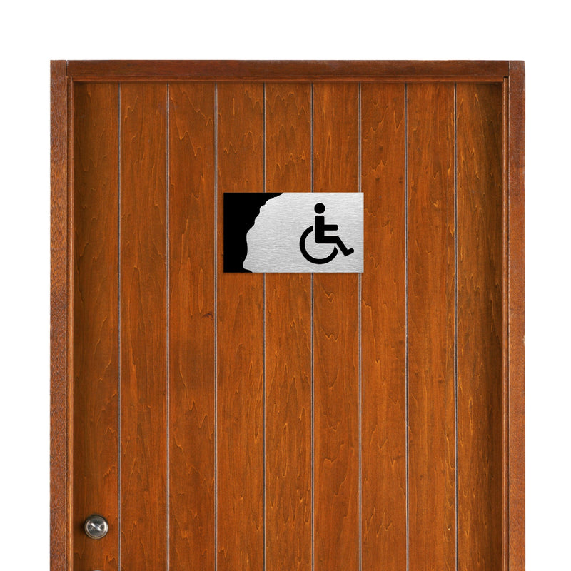 HANDICAP BATHROOM SIGN -  Restroom Symbols | ALUMADESIGNCO
