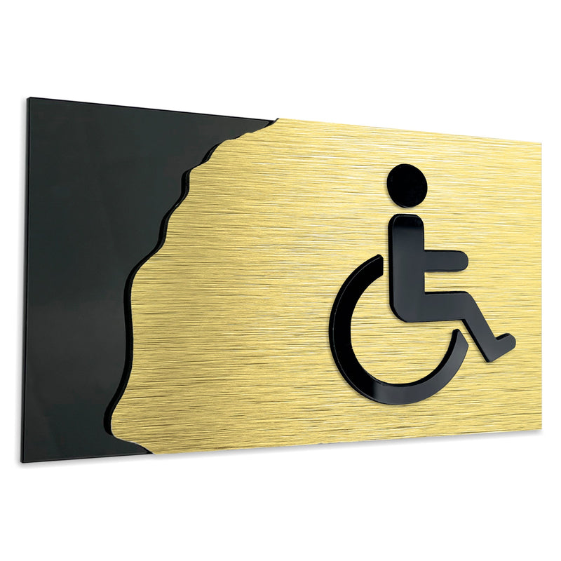 HANDICAP BATHROOM SIGN -  Restroom Symbols | ALUMADESIGNCO