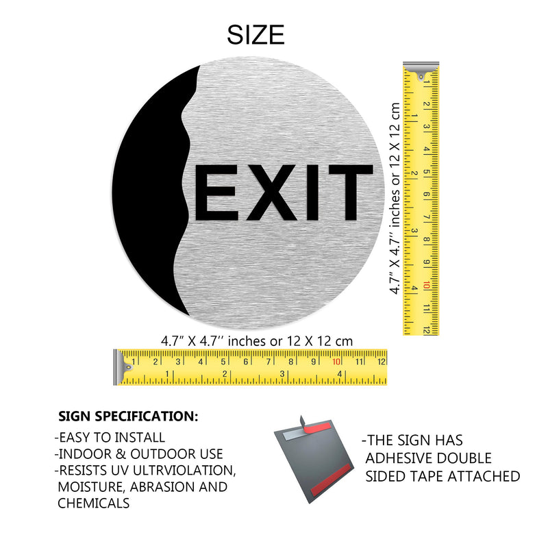 Exit Sign - Hotel Room / Wall Decal-Sticker | ALUMADESIGNCO
