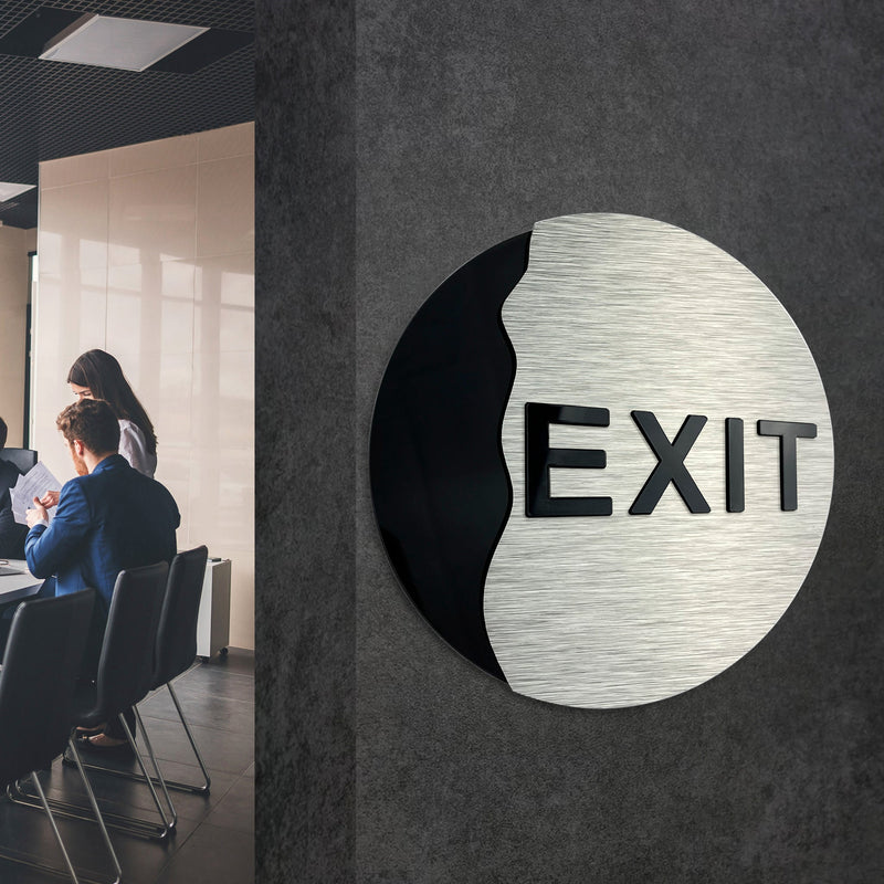 Exit Sign - Hotel Room / Wall Decal-Sticker | ALUMADESIGNCO