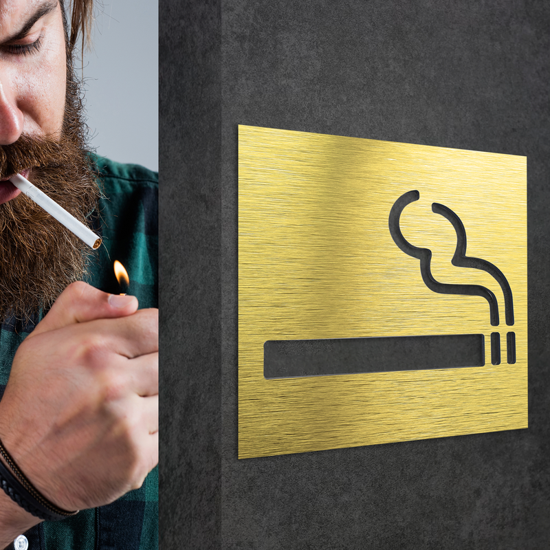 SMOKING SIGN -Smoking allowed-Hotels, Office | ALUMADESIGNCO