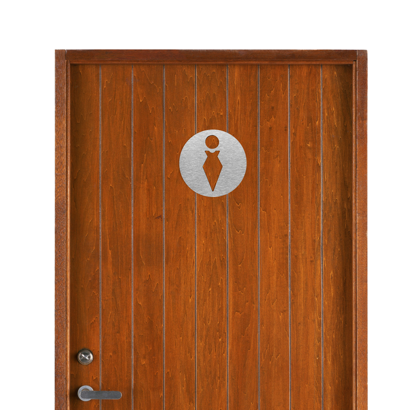 FEMALE RESTROOM SIGNS - Office Door Symbols | ALUMADESIGNCO