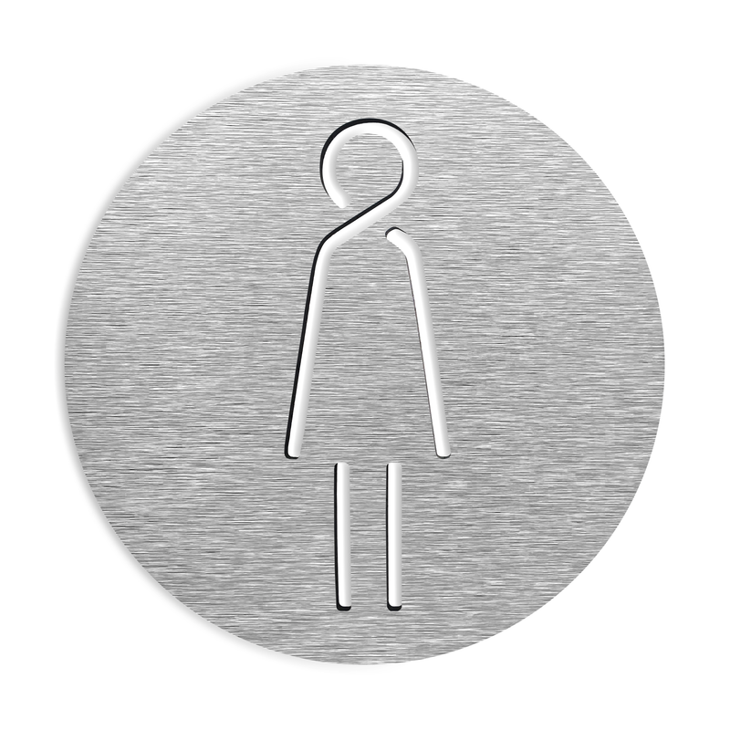 FEMALE BATHROOM SIGN - Toilets - Gender - Women Symbol | ALUMADESIGNCO