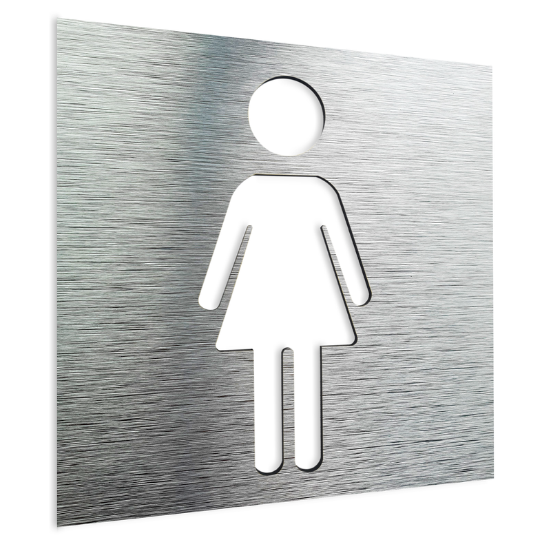 FEMALE BATHROOM SYMBOL - Toilet Sign - Gender- Women | ALUMADESIGNCO