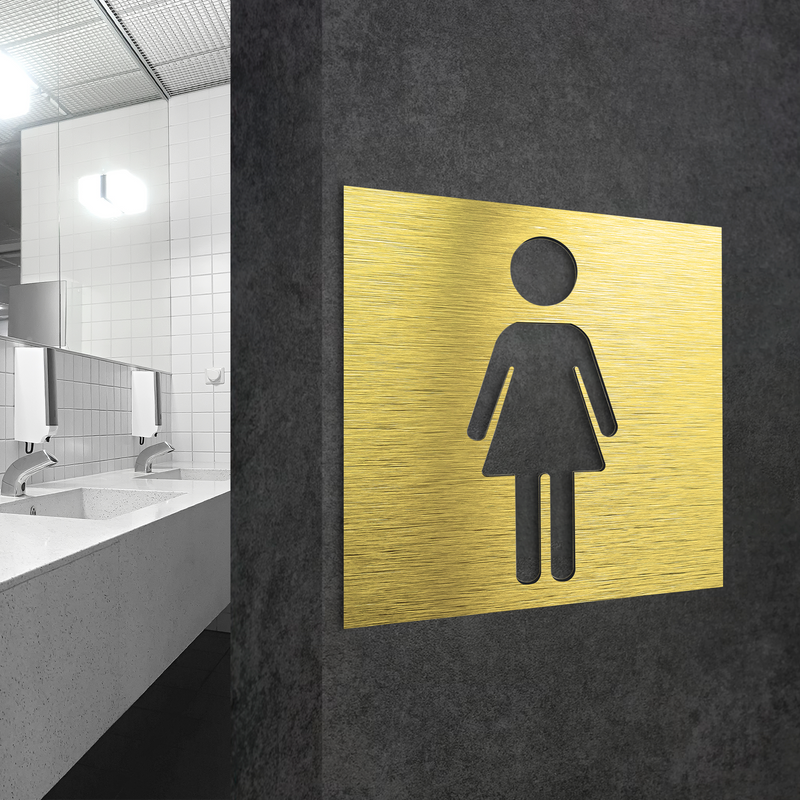 FEMALE BATHROOM SYMBOL - Toilet Sign - Gender- Women | ALUMADESIGNCO