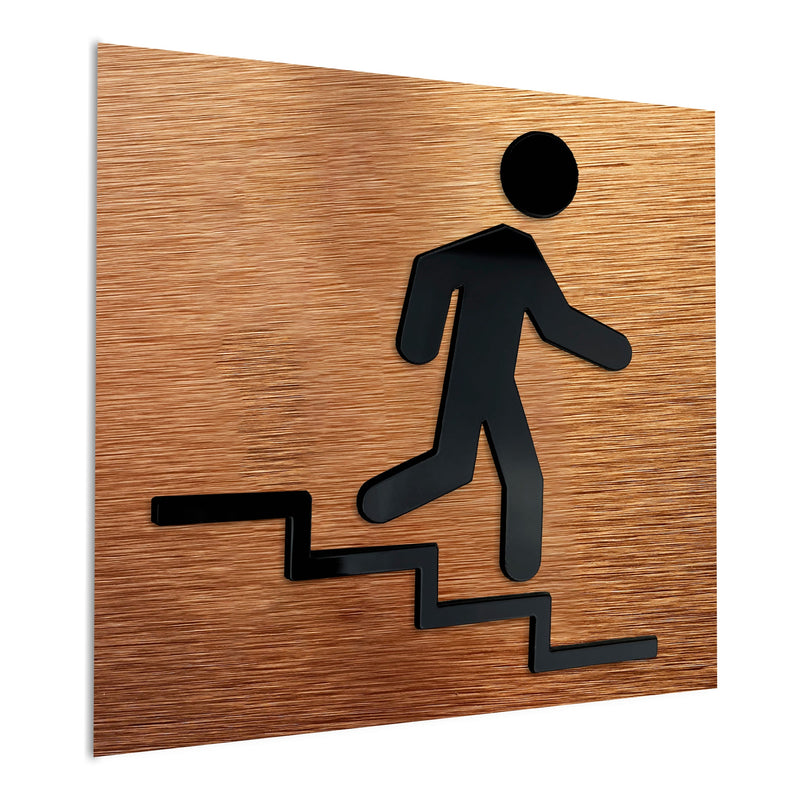 STAIRCASE RIGHT SIGN - ALUMA Door Signs - Custom Door Signs For Business & Office