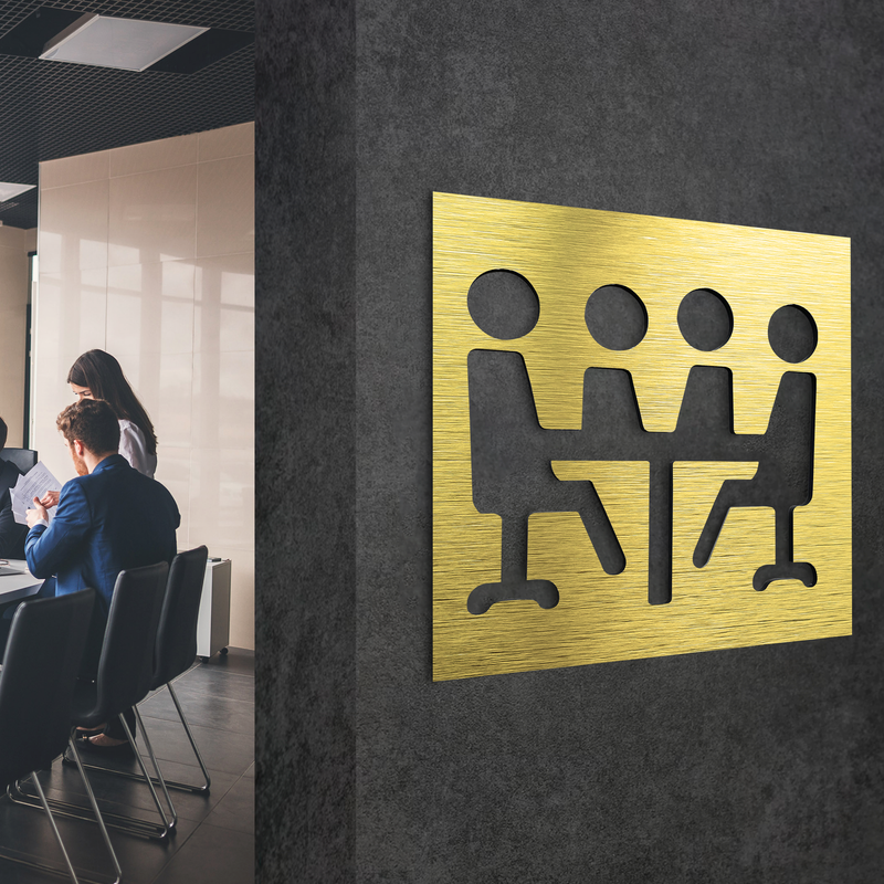 CONFERENCE ROOM SIGN - Door Decal For Business/Office | ALUMADESIGNCO