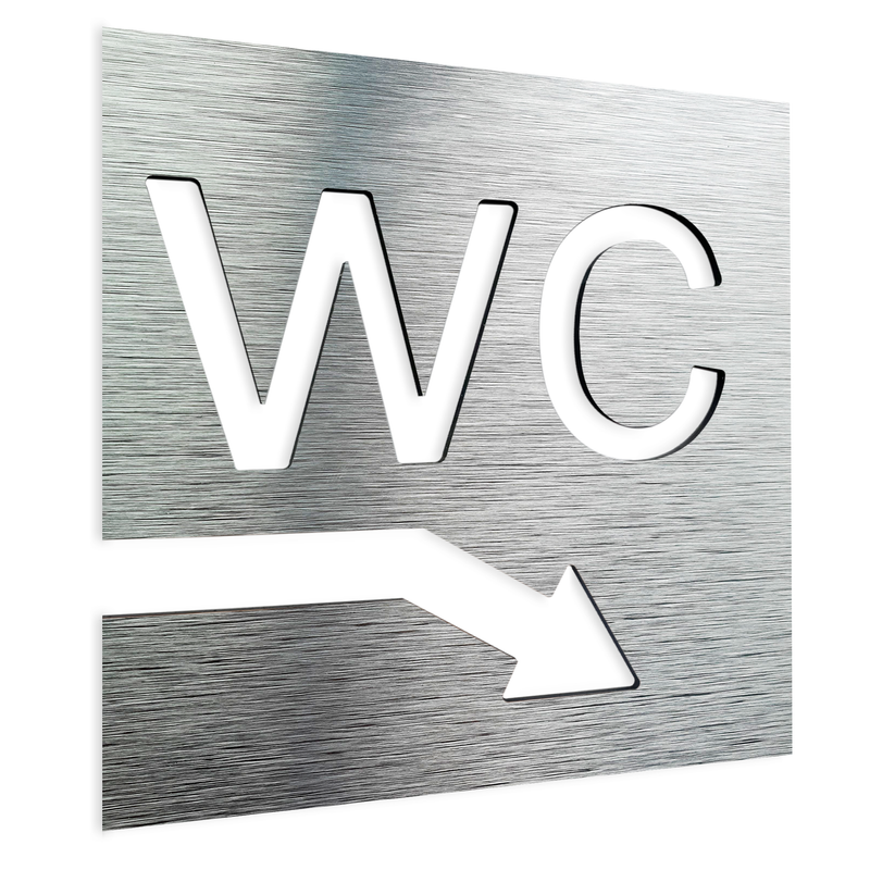 WC SIGN - Bathroom / Toilet Doors /  Unisex Rooms | ALUMADESIGNCO