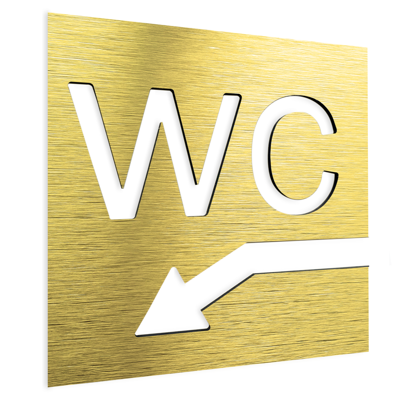 WC SIGN - Bathroom Doors -  Restrooms For Unisex  | ALUMADESIGNCO