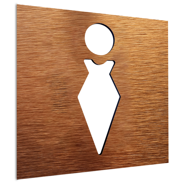FEMALE BATHROOM SIGN - Bathroom, Gender - Women Symbol | ALUMADESIGNCO