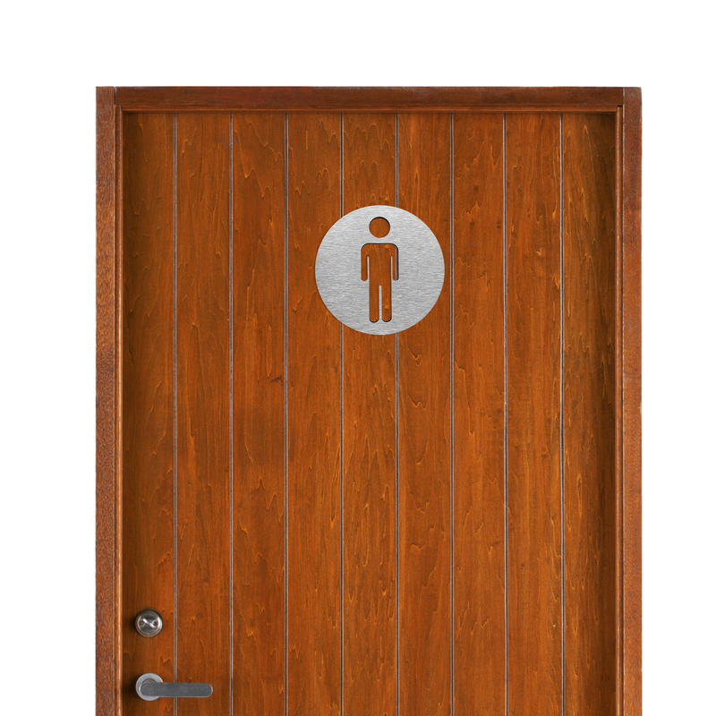 MALE BATHROOMS SIGN - ALUMA Door Signs - Custom Door Signs For Business & Office