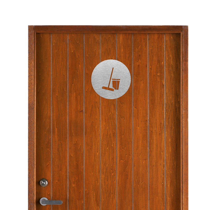 CLEANING ROOM - Hotel Door Symbols  - Washroom Signs  | ALUMADESIGNCO
