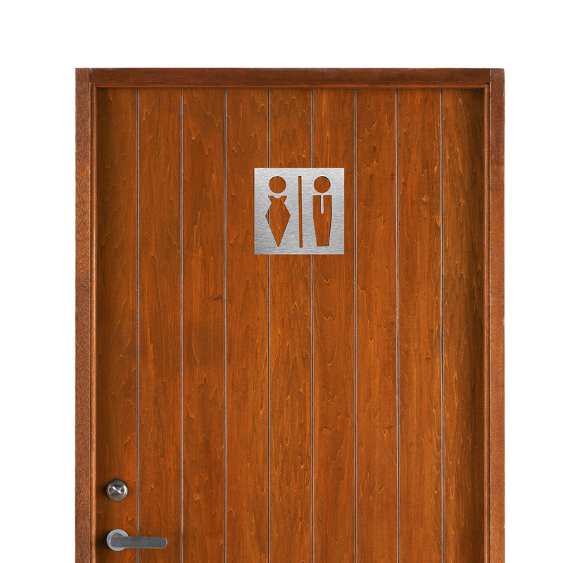 UNISEX SIGN - ALUMA Door Signs - Custom Door Signs For Business & Office
