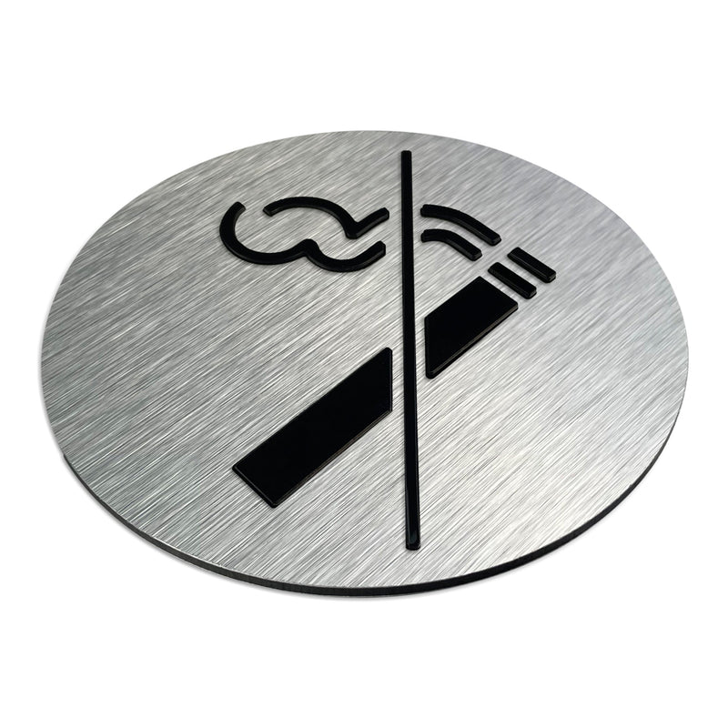 NO SMOKING SIGN - ALUMA Door Signs - Custom Door Signs For Business & Office
