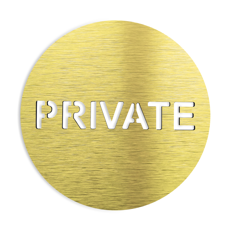 PRIVATE OFFICE ROOM SIGNS - ALUMA Door Signs - Custom Door Signs For Business & Office
