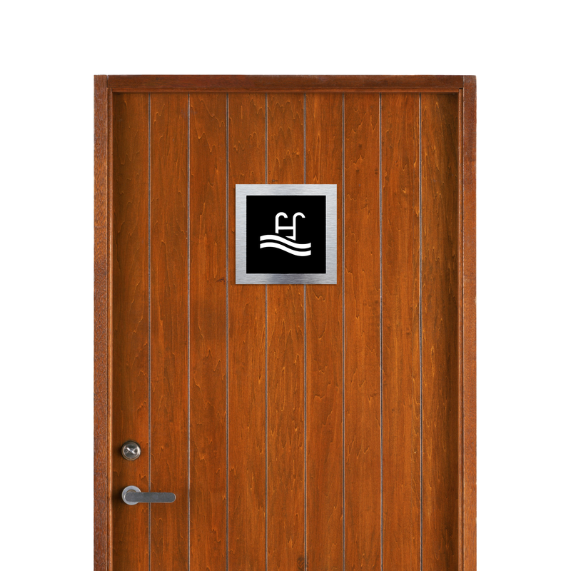 POOL SIGN - ALUMA Door Signs - Custom Door Signs For Business & Office