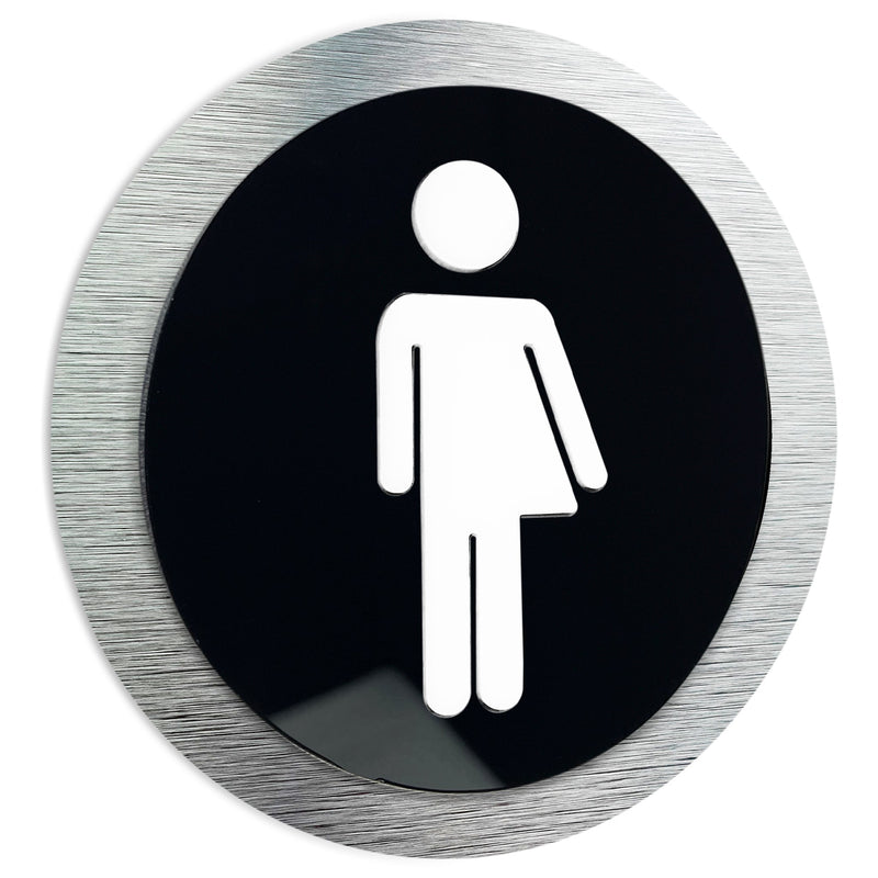 GENDER NEUTRAL BATHROOM SIGN-WC Door Symbol | ALUMADESIGNCO