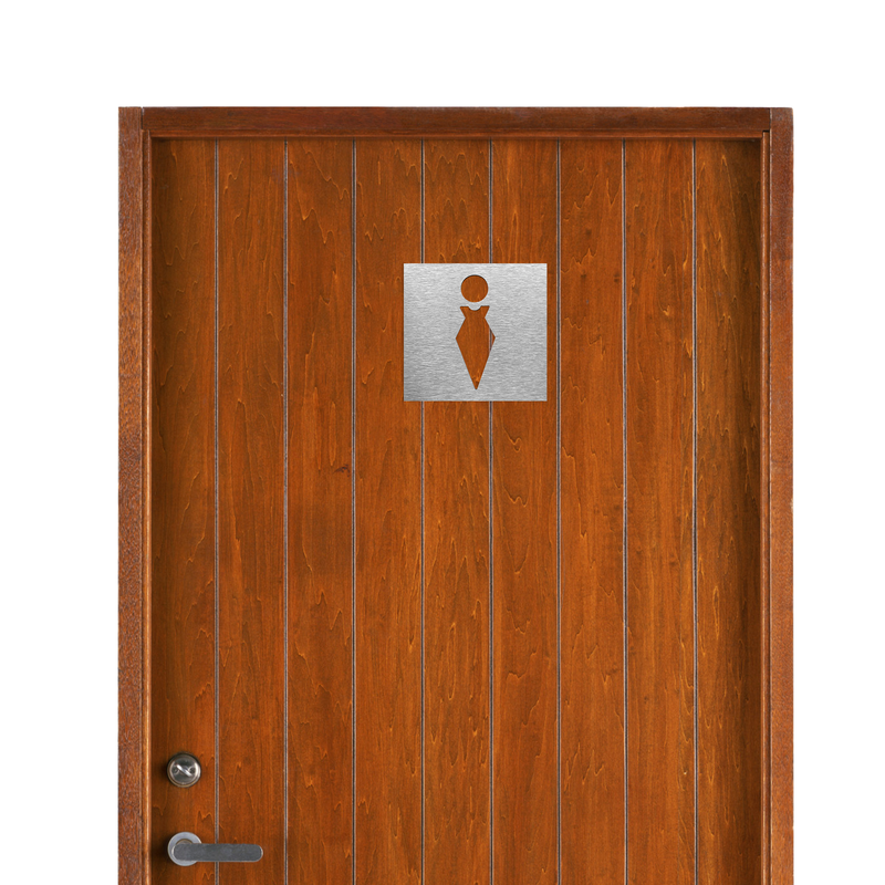 FEMALE BATHROOM SIGN - Bathroom, Gender - Women Symbol | ALUMADESIGNCO
