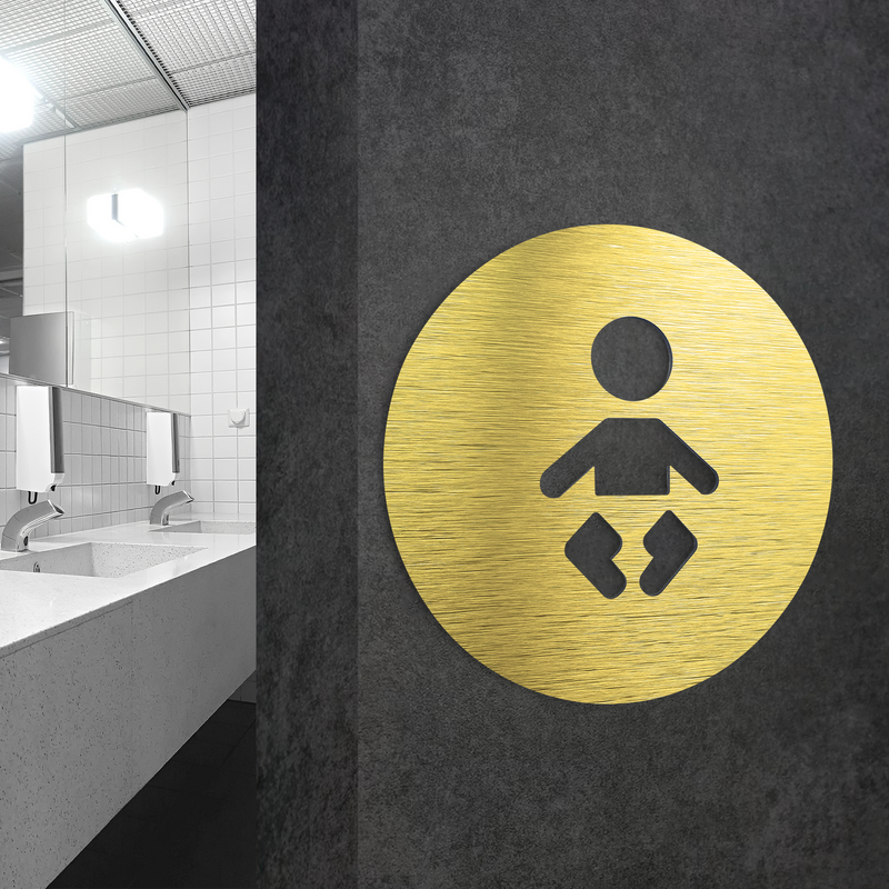 BABY CHANGING ROOM - Baby Pads / Diapers - Sign | ALUMADESIGNCO
