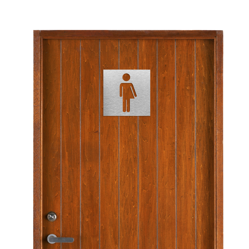 GENDER NEUTRAL BATHROOM SIGN - Gender Symbol | ALUMADESIGNCO