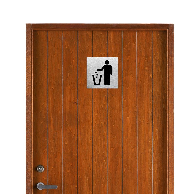 TRASH MEN SIGN - ALUMA Door Signs - Custom Door Signs For Business & Office