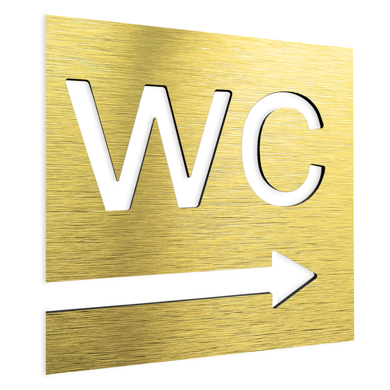 WC SIGN - Bathroom Door / Room Symbols - Decals | ALUMADESIGNCO
